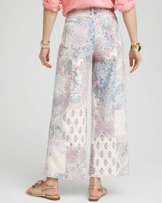 So Slimming® High-Rise Floral Patchwork Jeans click to view larger image.