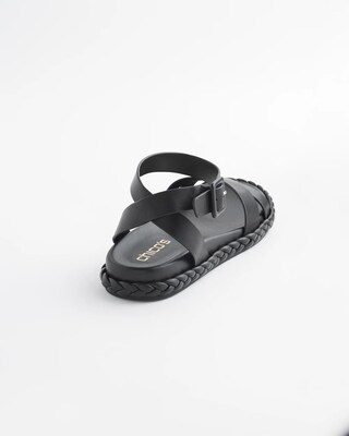 Leather Braided Sandals