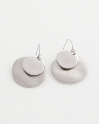 Silver Drop Earrings click to view larger image.