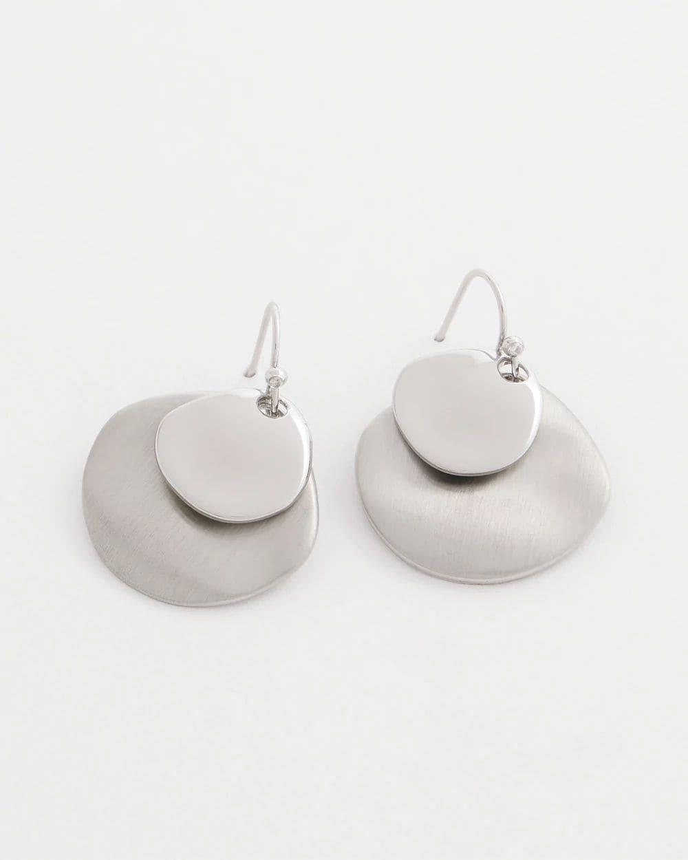 Silver Drop Earrings click to view larger image.