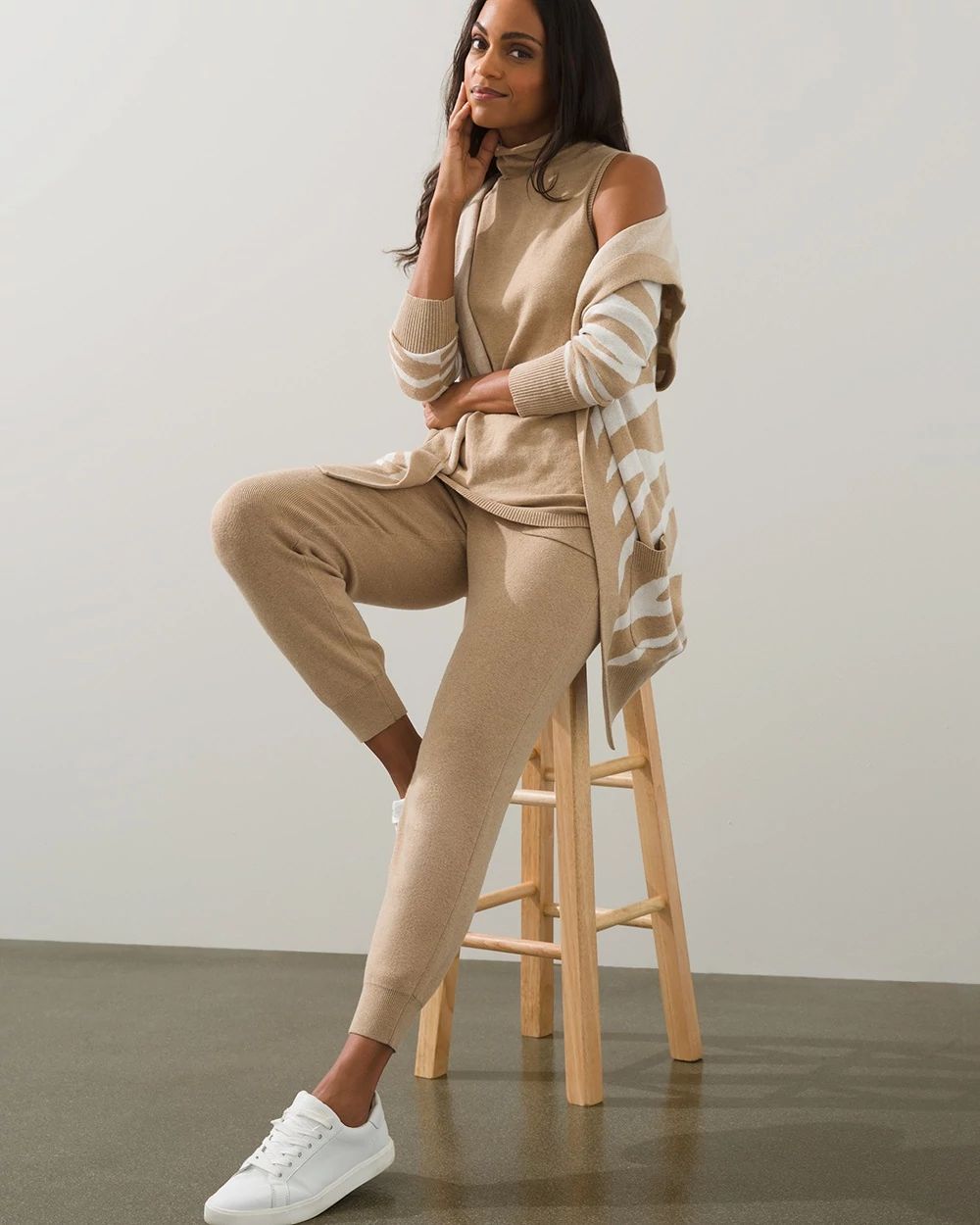 Zenergy Cotton-Cashmere Blend Cardigan