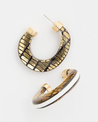 Animal Print Golden Hope Earrings click to view larger image.