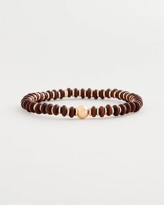 Wooden Charm Stretch Bracelet