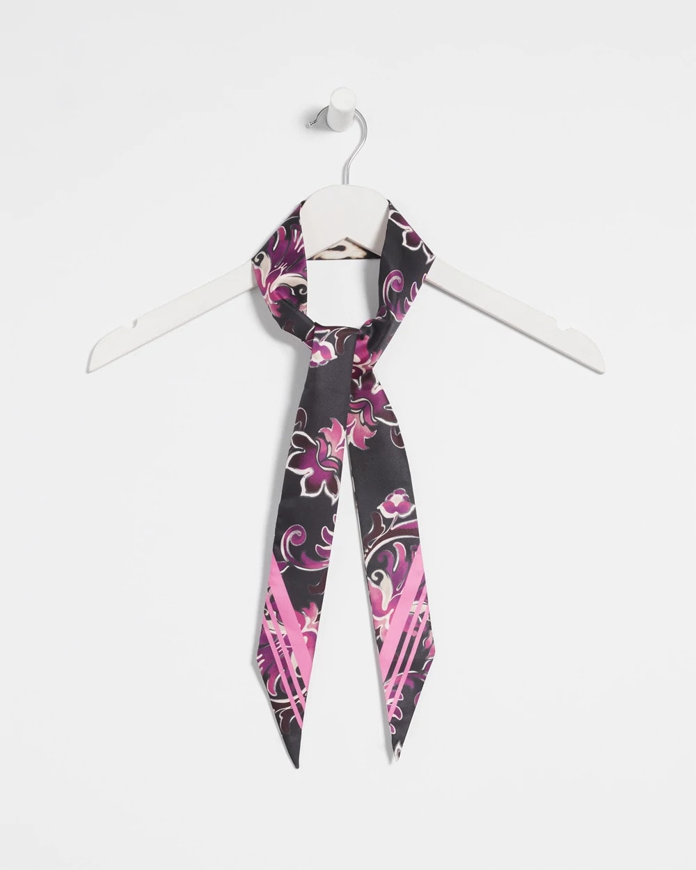 Floral Animal Print Skinny Scarf