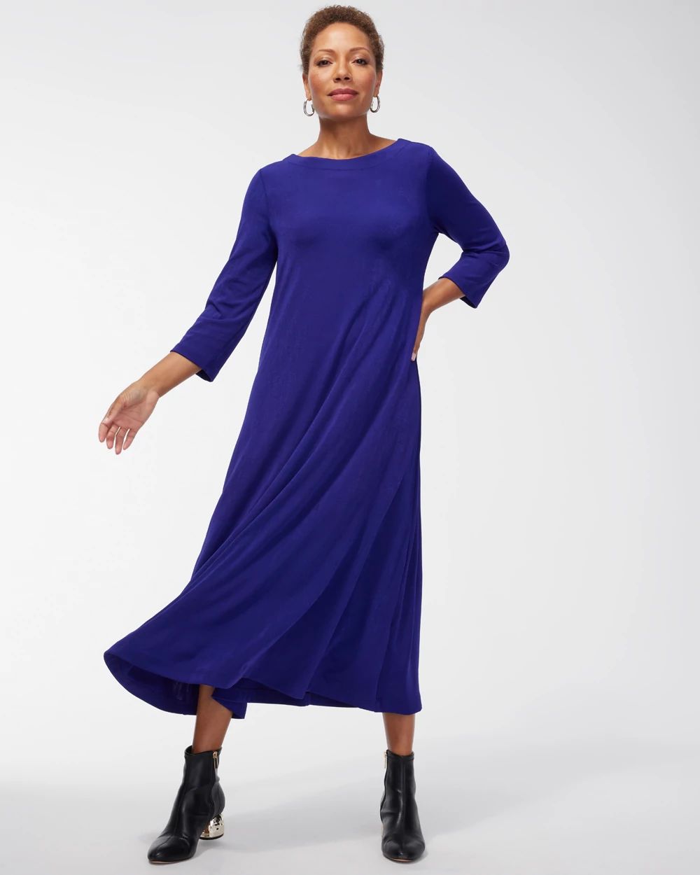 Travelers V-back Maxi Dress