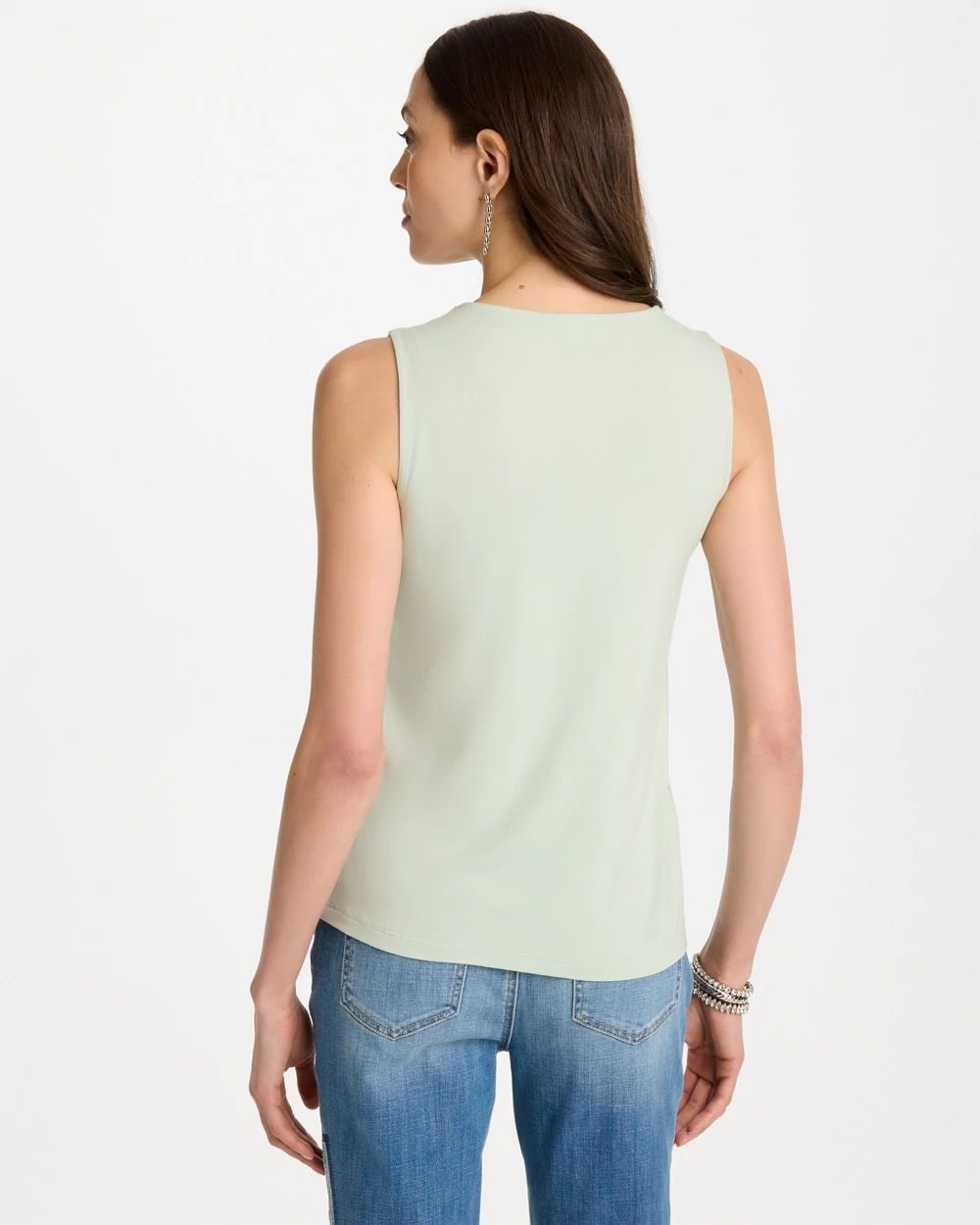 Mermaid Sequin Mesh Crochet Tank click to view larger image.