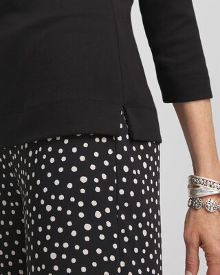3/4 Sleeve Bateau Neck Tee click to view larger image.