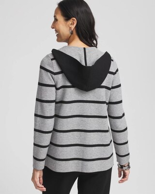 Zenergy® Luxe Reversible Stripe Cardigan click to view larger image.
