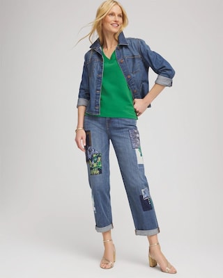 Cotton Stretch 3/4 Sleeve Tee click to view larger image.