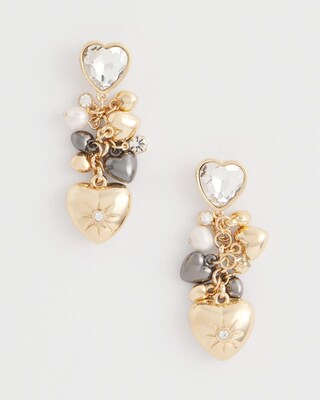 No Droop®Heart Charm Earrings