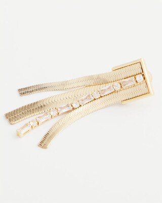 Snake Chain Linear Earrings click to view larger image.