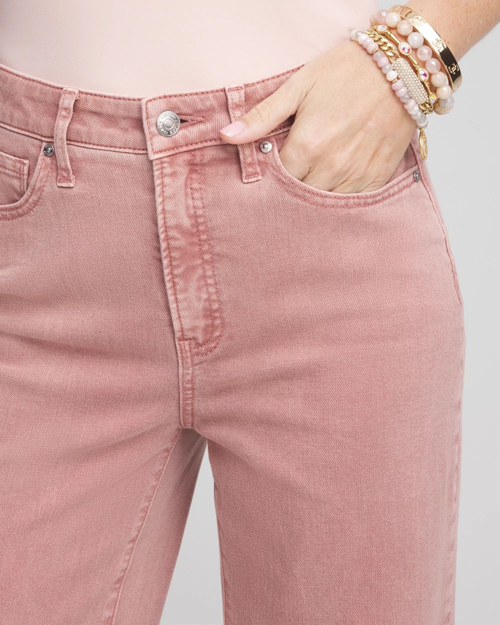 So Slimming® High Rise Wide Leg Jeans