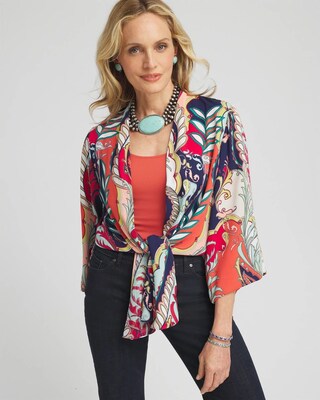 Tie Front Kimono