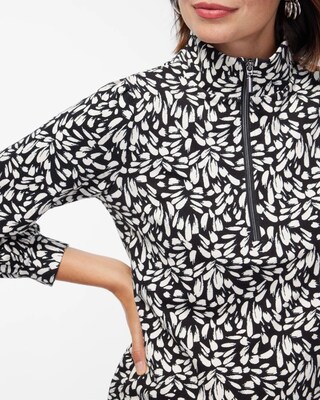 Zenergy French Terry Print Half Zip Pullover