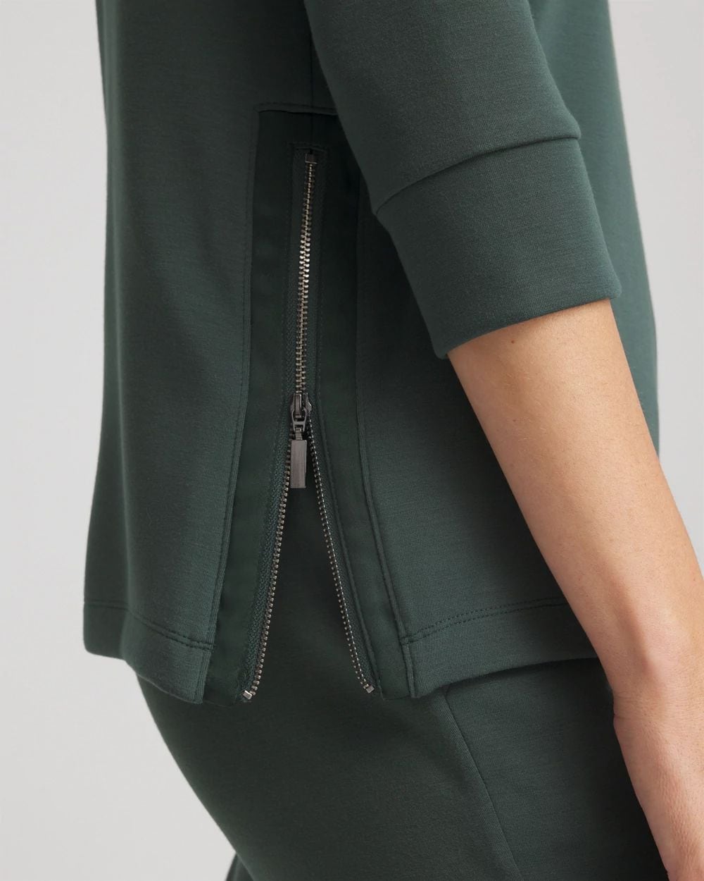 Zenergy® Scuba Satin-Trim Tunic