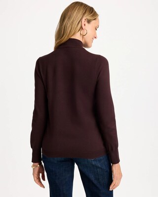 Ella Button Mockneck Sweater click to view larger image.