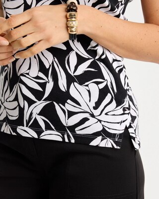 Cotton Button Trim Tank click to view larger image.