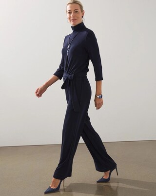 Travelers Mock Neck Jumpsuit