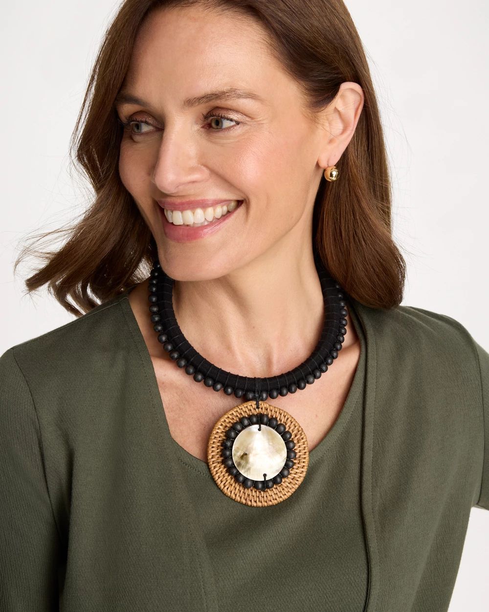 Chico's x Romi Honey Necklace click to view larger image.