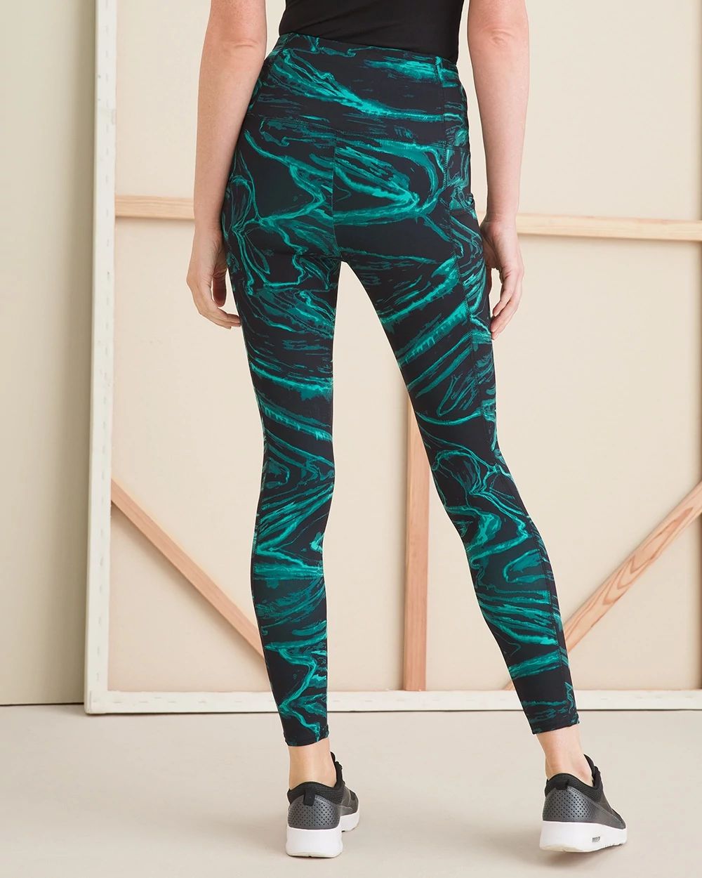 Zenergy So Slimming Marble-Print Leggings