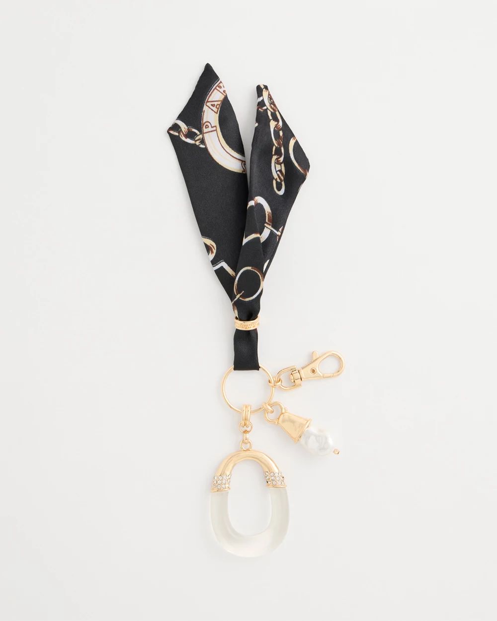 Satin Scarf Bag Charm Key Chain