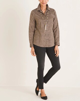 No-Iron All-Seasons Animal-Print Shirt