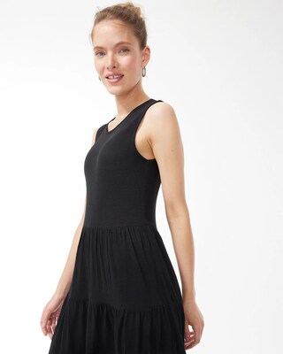Sleeveless Cotton Slub Maxi Dress