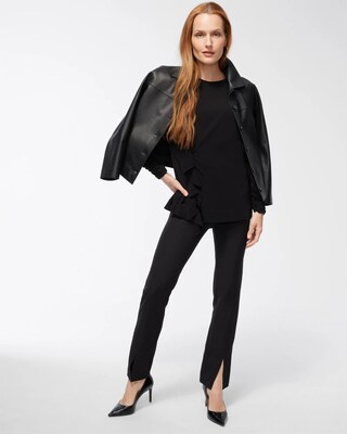 Black Label Drape Front Tunic