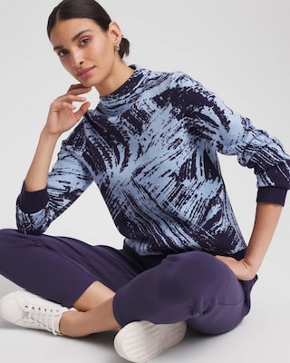 Zenergy® Luxe Sketch Funnelneck Top click to view larger image.