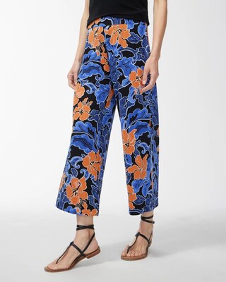 Travelers Floral Print Crops