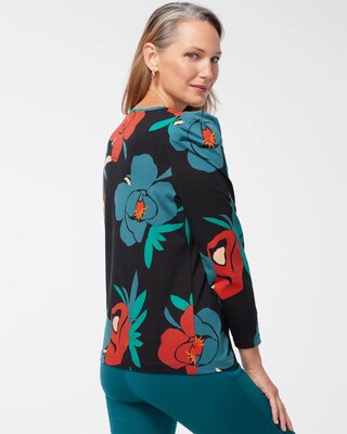 Floral Embellished Long Sleeve Tee