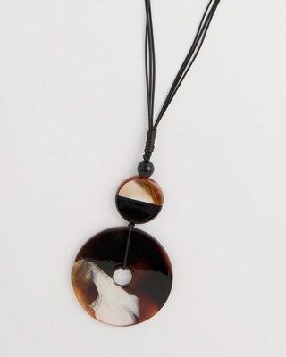 Adjustable Long Tortoise Pendant Necklace click to view larger image.