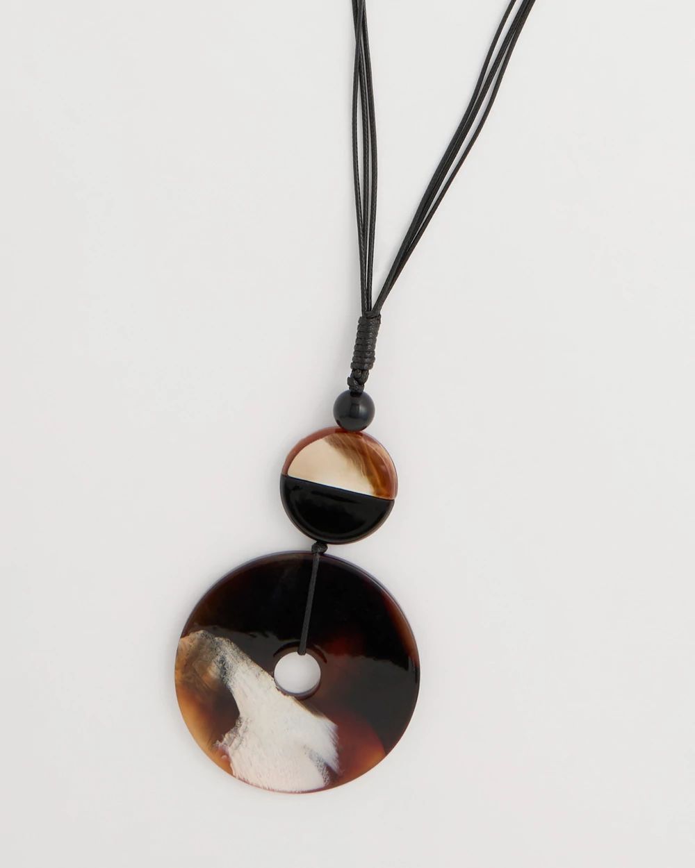Adjustable Long Tortoise Pendant Necklace click to view larger image.