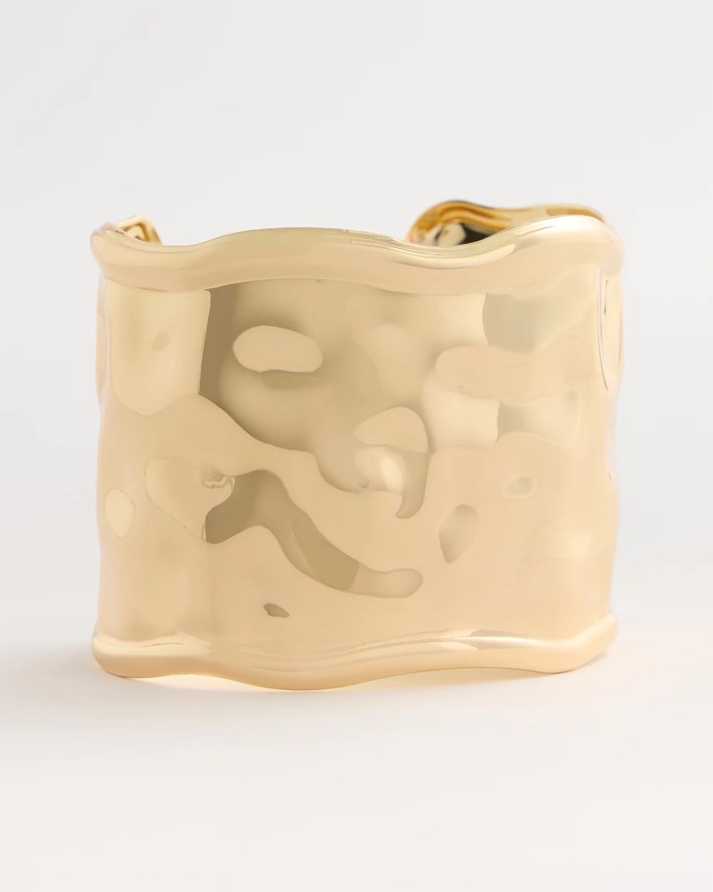 Adjustable Mixed Metal Statement Cuff Bracelet