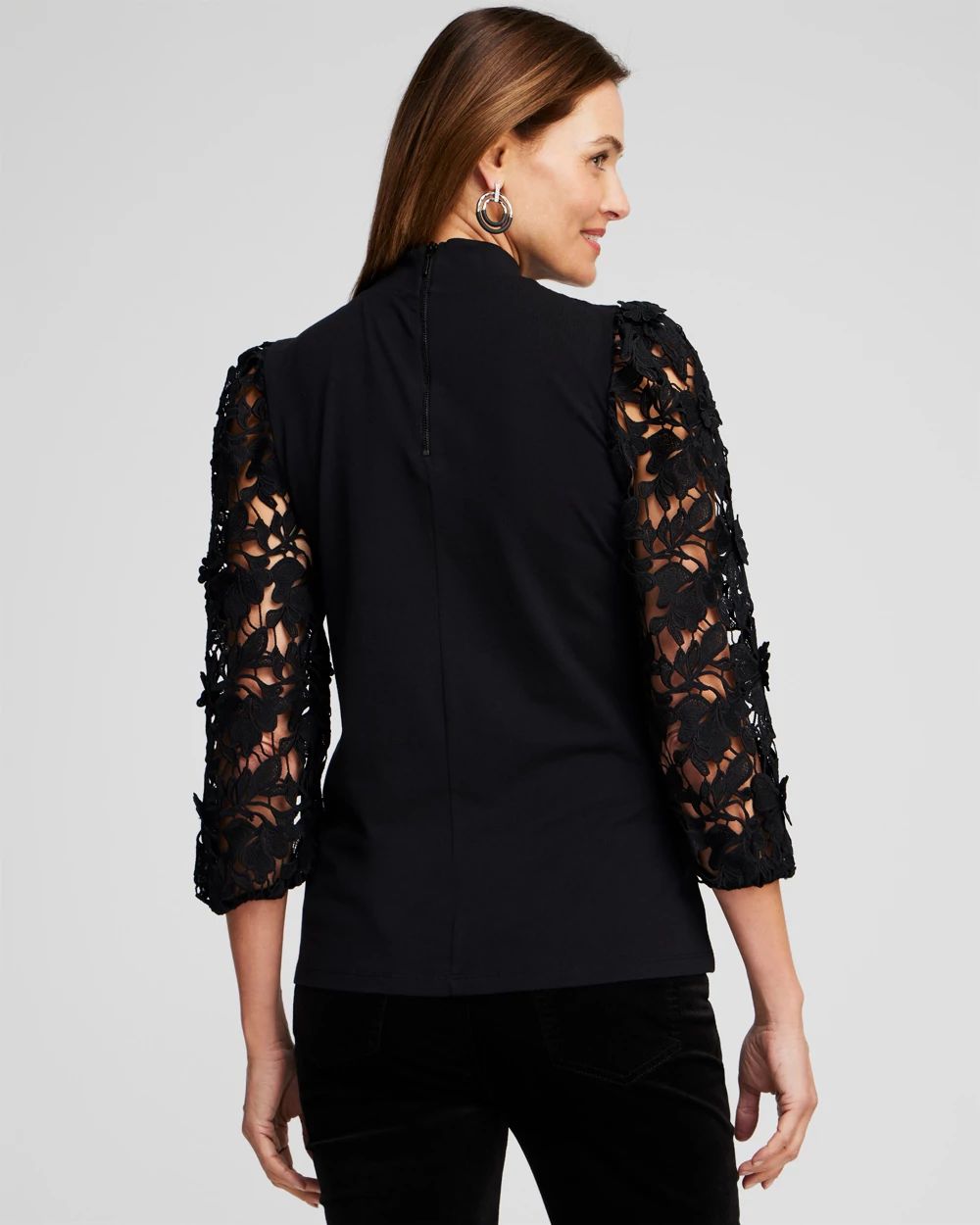 Lace Sleeve Top