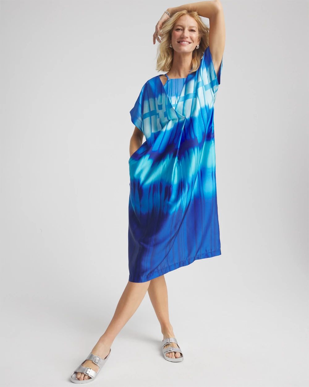 Gottex Golden Hour V-Neck Dress Cover-Up