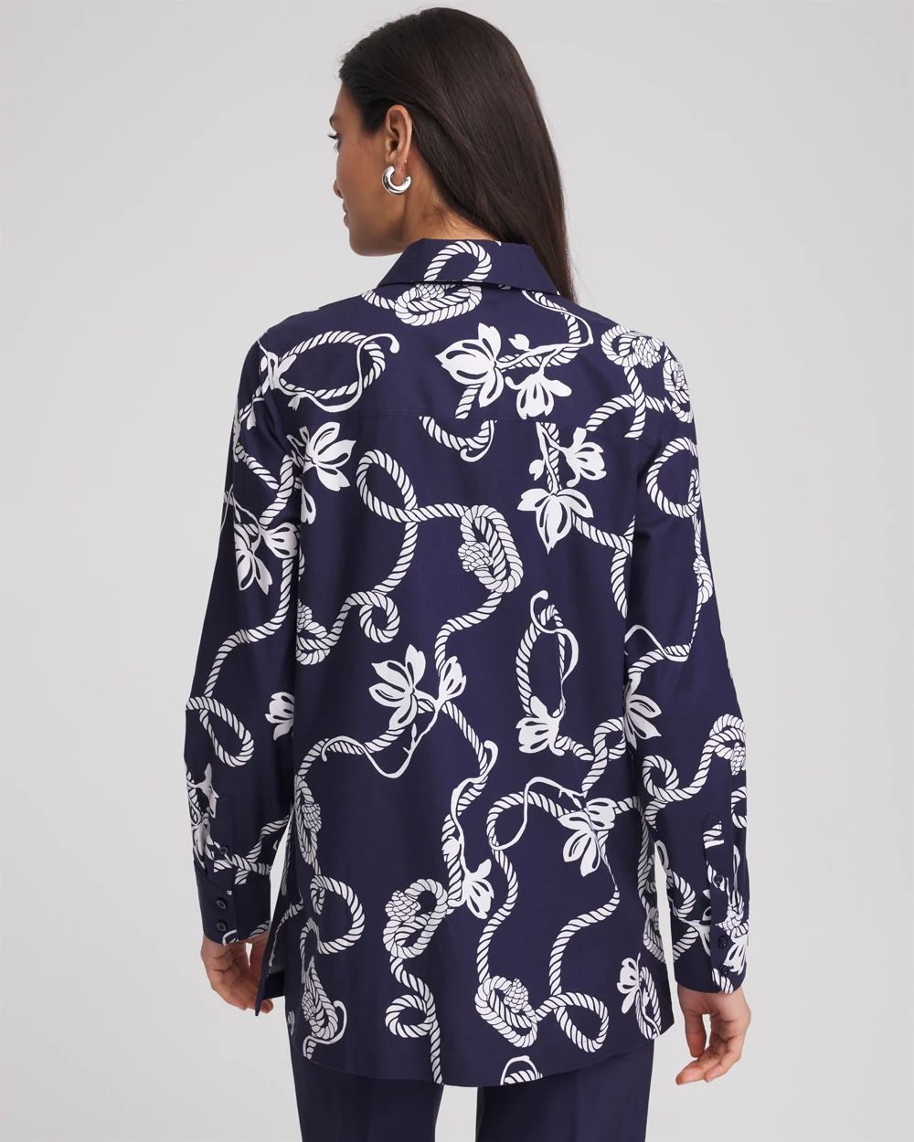 No Iron™ Rope Print Tunic click to view larger image.