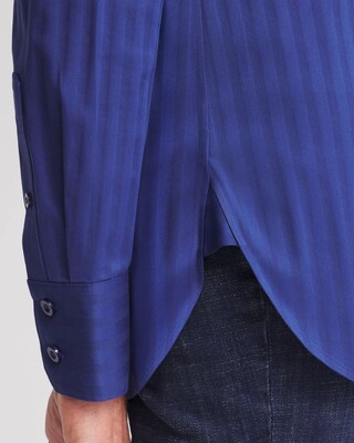 No Iron™ Cool Stripe Jacquard Shirt click to view larger image.