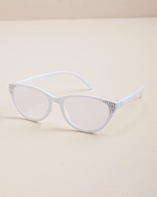 Jeweled Cat-Eye Reading Glasses