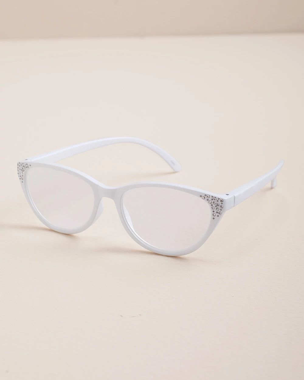 Jeweled Cat-Eye Reading Glasses