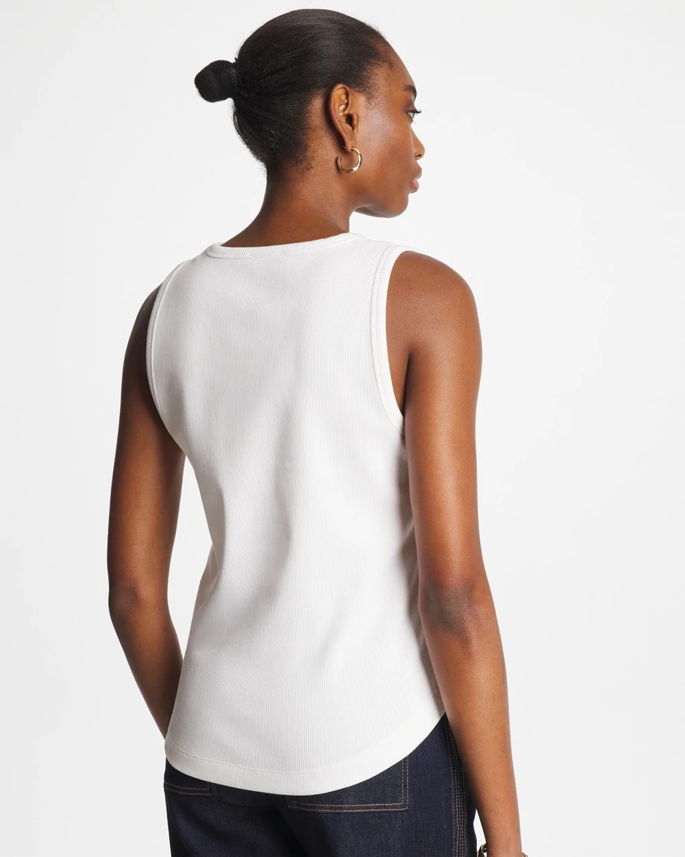 High Neck Rib Tank