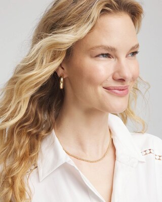 Goldtone Convertible Pendant Necklace click to view larger image.