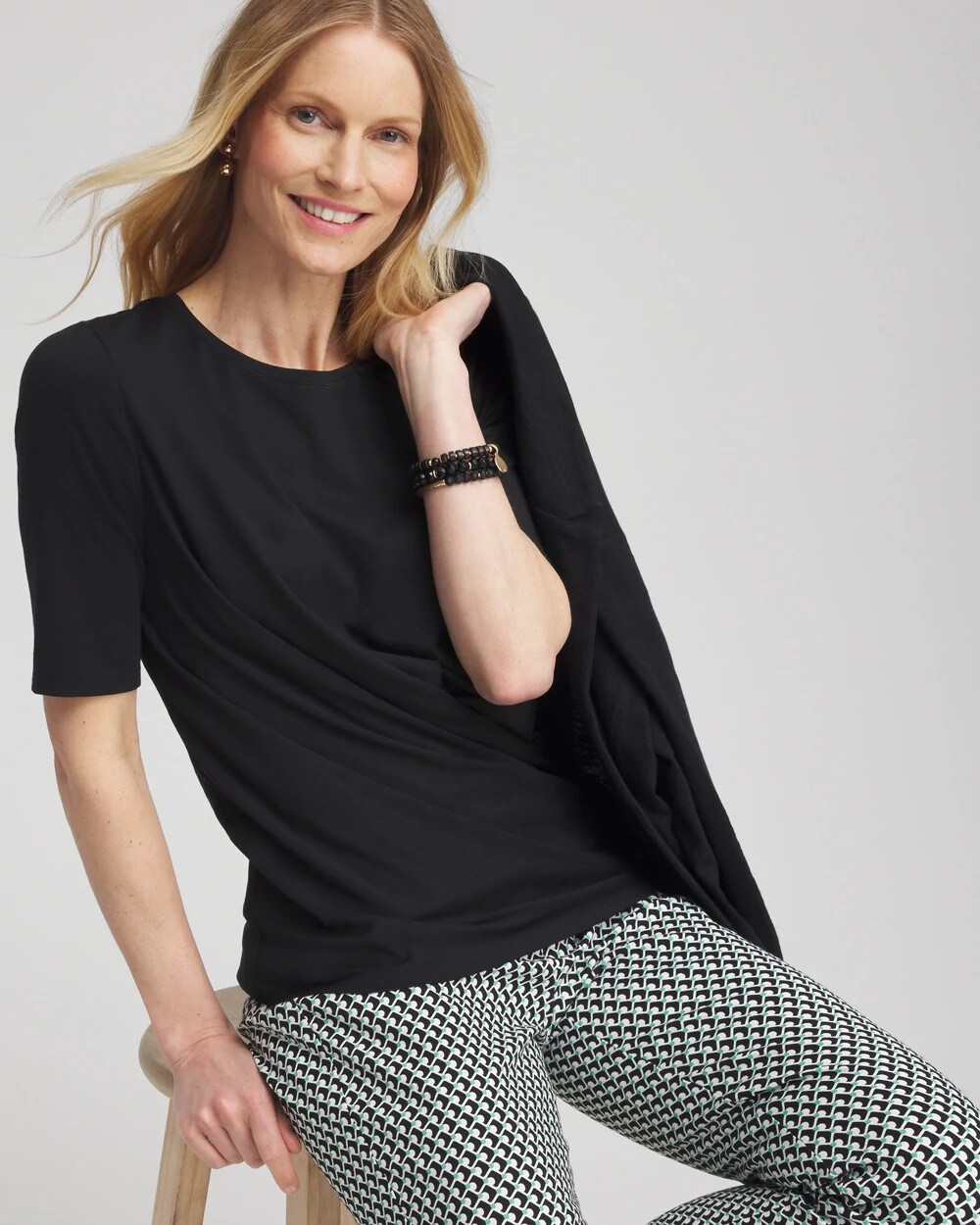Draped Front Tee