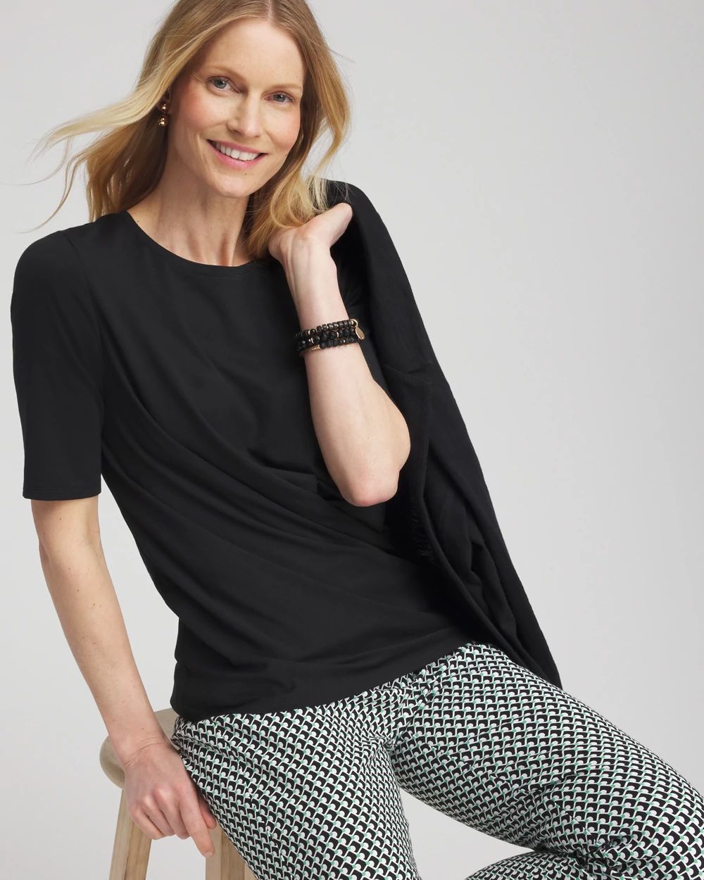 Draped Front Tee click to view larger image.