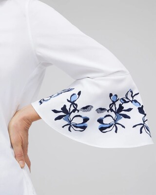 No Iron™ Stretch Flare Cuff Tunic