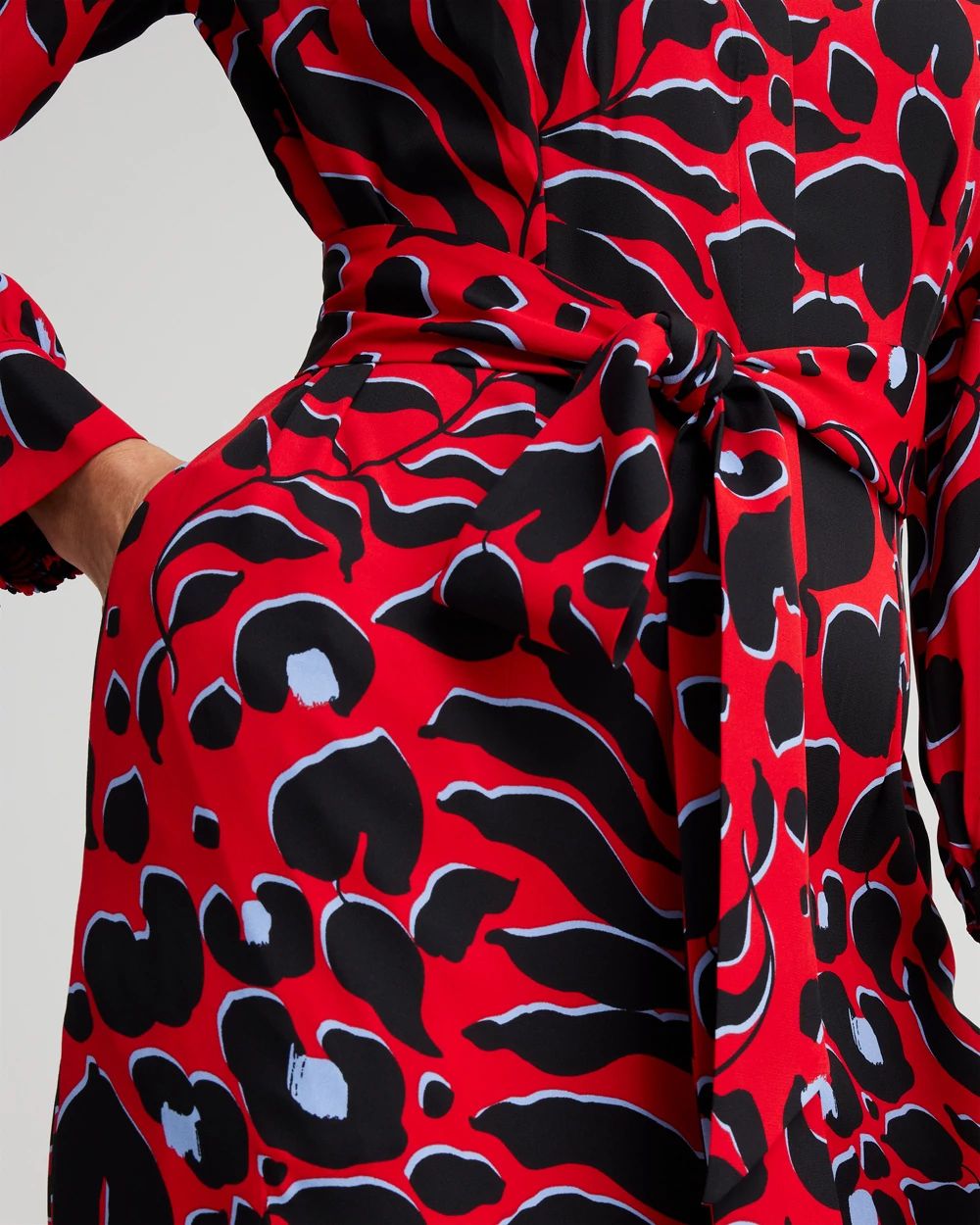 Mixed Heart Print Shirt Dress