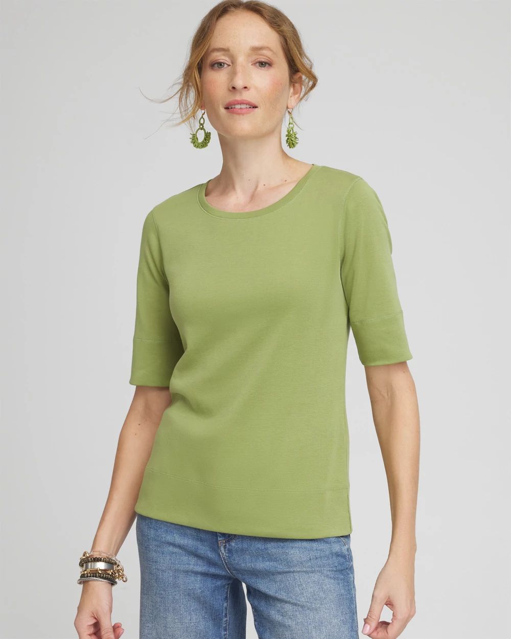 Jewel Neck Tee