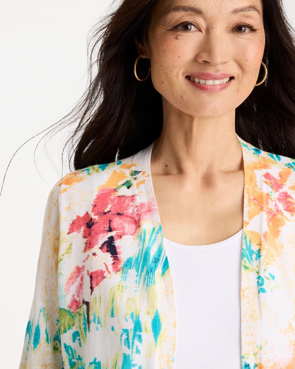 Printed Summer Romance Cardigan