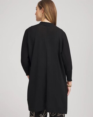 Long & Tie-Front Cardigan click to view larger image.
