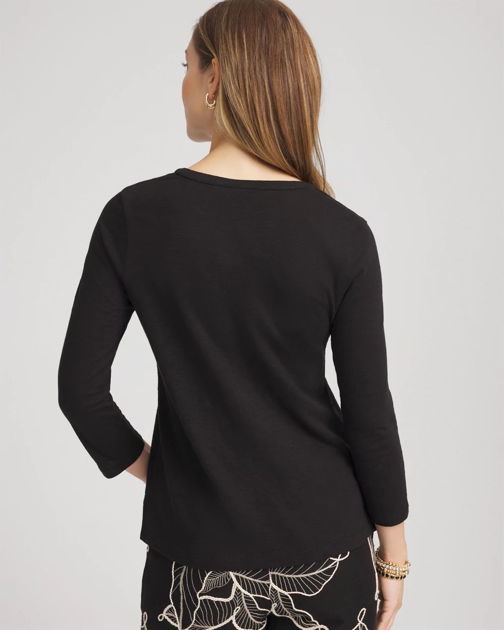 Cotton Slub Henley Shirt click to view larger image.